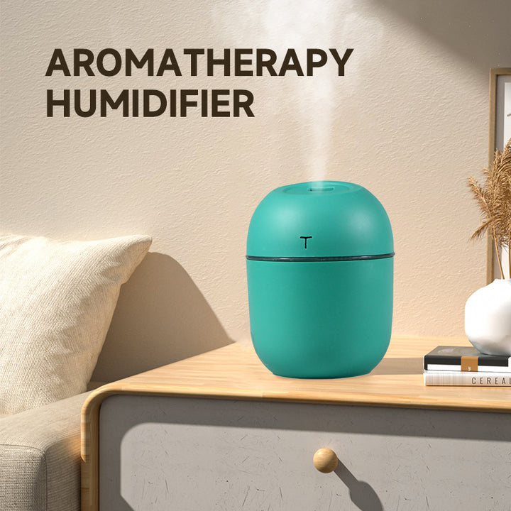 High Quality Portable Mini Ultrasonic Humidifier – USB Essential Oil Diffuser, Indoor Quiet Mist Maker, 220ml Water Tank,