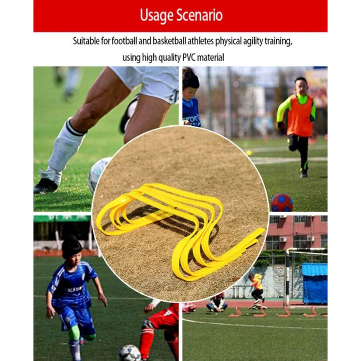Premium Soccer Training Hurdles for Kids – Portable 15cm Agility Mini Hurdles for Speed & Functional Training – Yellow & 
