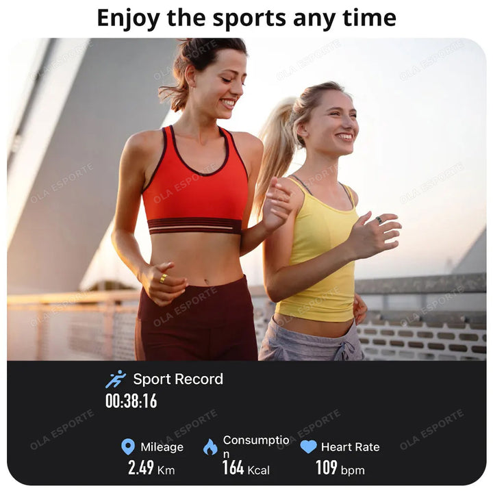 Premium Smart Ring – Heart Rate, Blood Oxygen, and Sleep Health Monitor for Men and Women, Waterproof 5ATM Fitness 