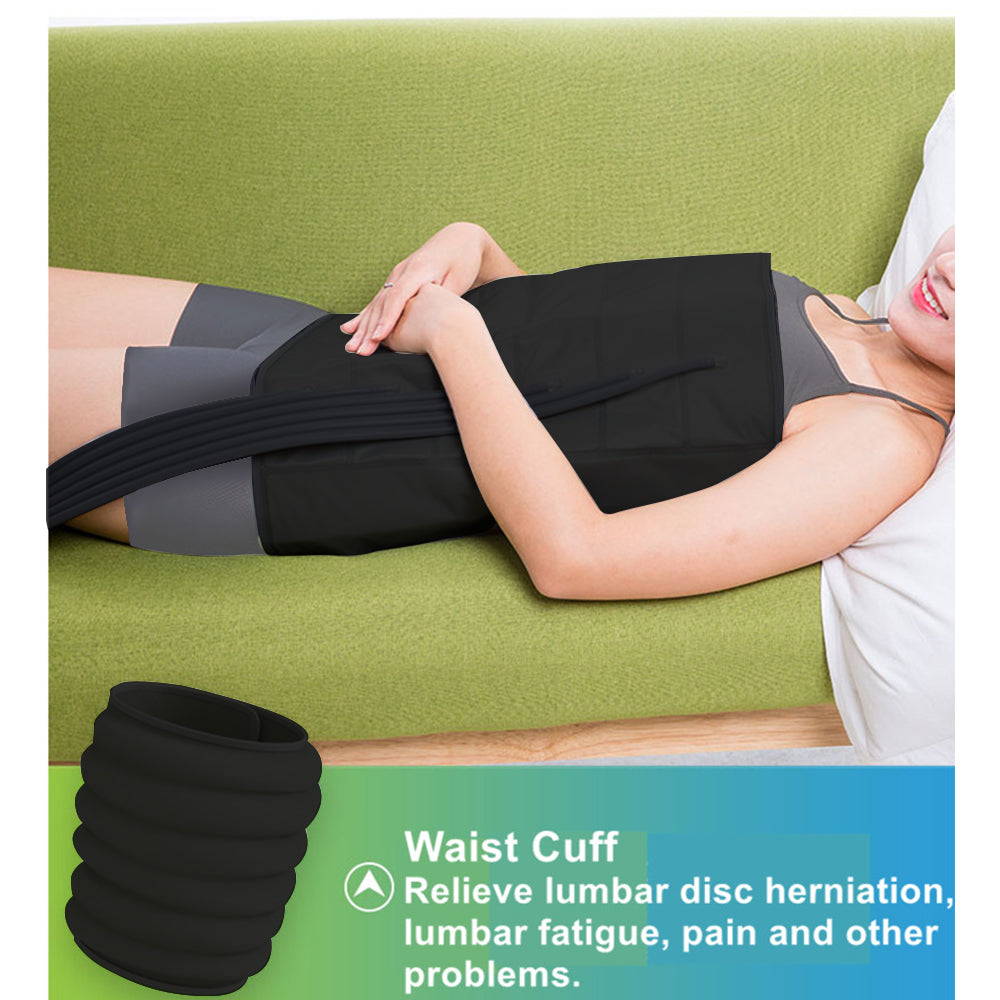 Premium Air Compression Leg Massager for Varicose Veins Relief, Blood Circulation Boost, Adjustable Cuffs, and Relaxation -