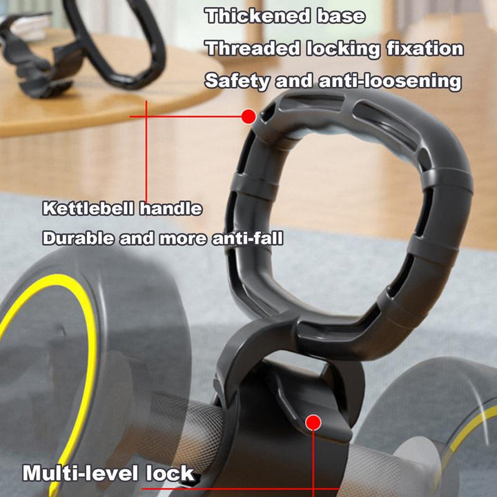 Premium Dumbbell to Kettlebell Converter – Portable Kettlebell Adapter for Home Gym Workouts – Sturdy Grip Handle for Heavy