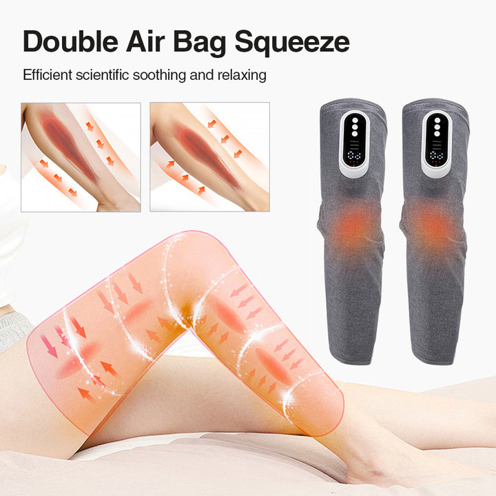 Premium Electric 360° Full Cover Leg Massager with Hot Compress & Vibration - Muscle Relaxation, Fatigue Relief, Adjustable