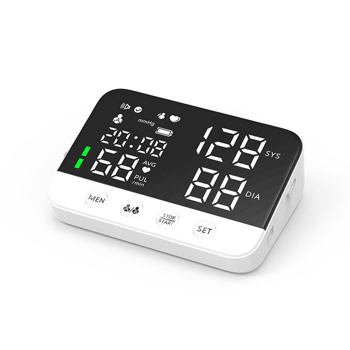 Premium Digital Upper Arm Blood Pressure Monitor – Accurate Sphygmomanometer, Full Automatic Pressurization & Decompression, 