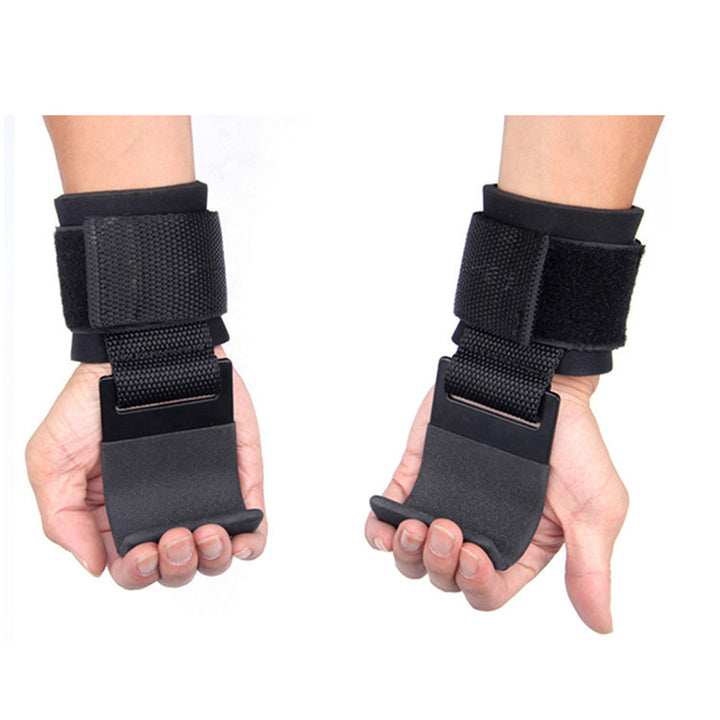 Premium Weight Lifting Hook Grips with Wrist Wraps – Hand-Bar Wrist Straps for Gym Fitness, Powerlifting, Pull-Ups, Heavy