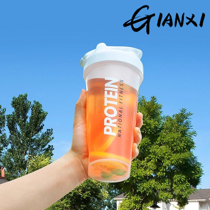 Premium Sports Shaker Cup – Large Capacity Leak-Proof Fitness Water Bottle – Portable, Thickened, Graduated Design for Gym, 