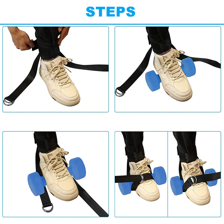 Premium Adjustable Dumbbell Ankle Strap – Soft, Comfortable Weight Strap for Leg and Hip Workouts, Portable Ankle Weights  