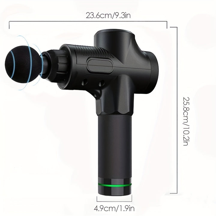 Premium 30-Level Massage Gun – Deep Tissue Muscle Relaxation for Body and Neck, Electric Fitness Equipment with Noise 