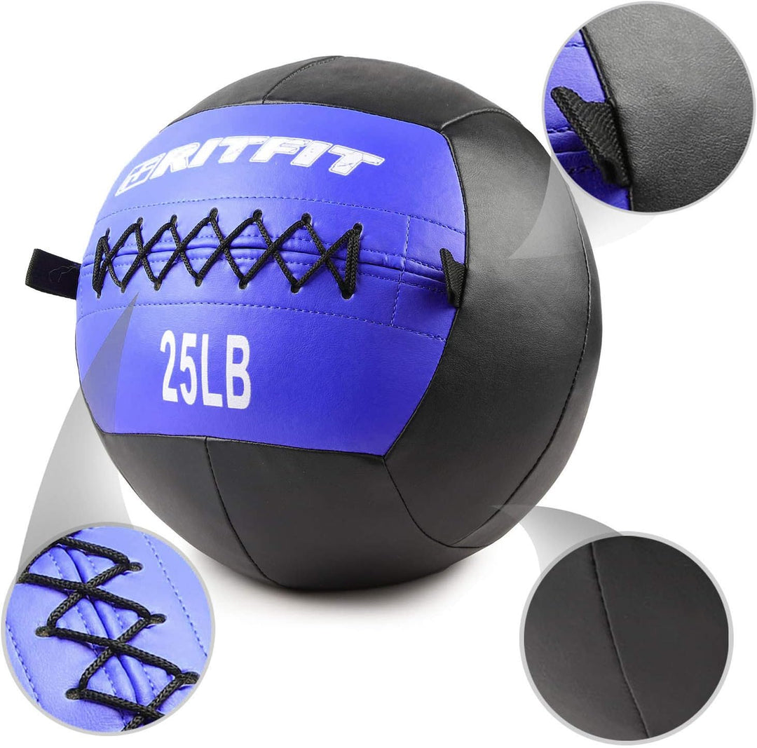 Premium Snatch Wall Medicine Ball – Adjustable 2-15kg for CrossFit & Balance Training – Soft Grip, Durable Artificial