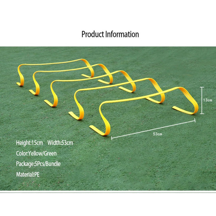 Premium Soccer Training Hurdles for Kids – Portable 15cm Agility Mini Hurdles for Speed & Functional Training – Yellow & 