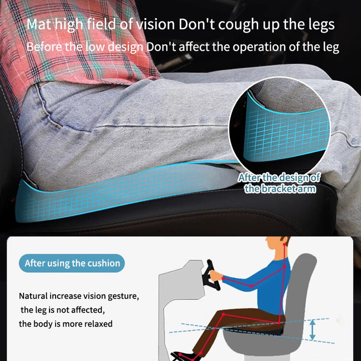 Premium Non-Slip Orthopedic Memory Foam Cushion – Tailbone and Sciatica Pain Relief Seat Cushion for Prostate Comfort