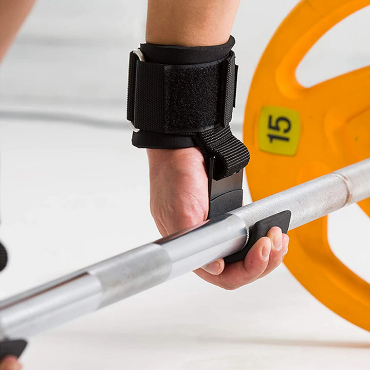 Premium Weight Lifting Hook Grips with Wrist Wraps – Hand-Bar Wrist Straps for Gym Fitness, Powerlifting, Pull-Ups, Heavy