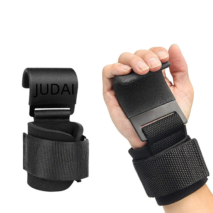 Premium Weight Lifting Hook Grips with Wrist Wraps – Hand-Bar Wrist Straps for Gym Fitness, Powerlifting, Pull-Ups, Heavy