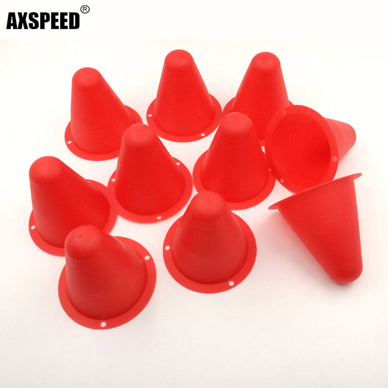 Premium Football Marking Cones – 10 Pcs Slalom Marker Set for Soccer & Roller Skating – Durable PE Material, 7.5cm Diameter,
