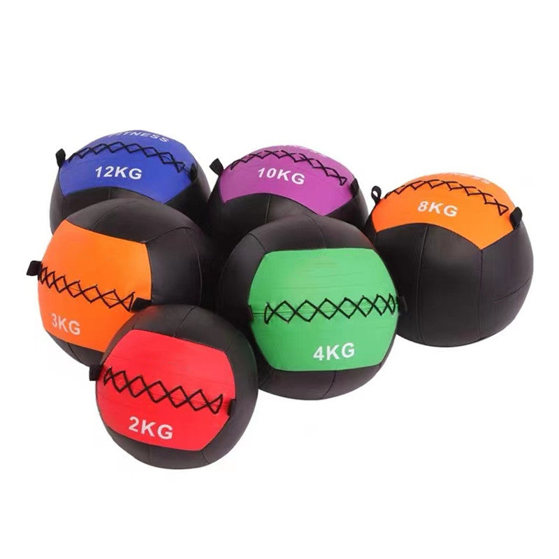 Premium Wall Medicine Ball – Adjustable 2-12kg Core Training Ball for CrossFit, Strength & Endurance – Empty, Fillable for 