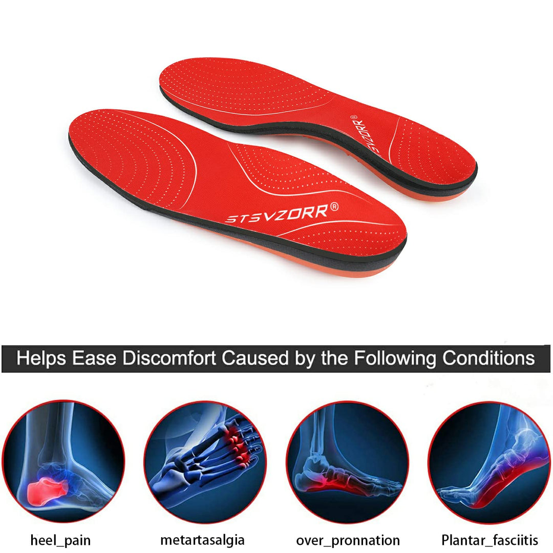 Premium Arch Support Orthotic Insoles – Pain Relief Inserts for Plantar Fasciitis, Flat Feet, and Heel Support, Ideal for