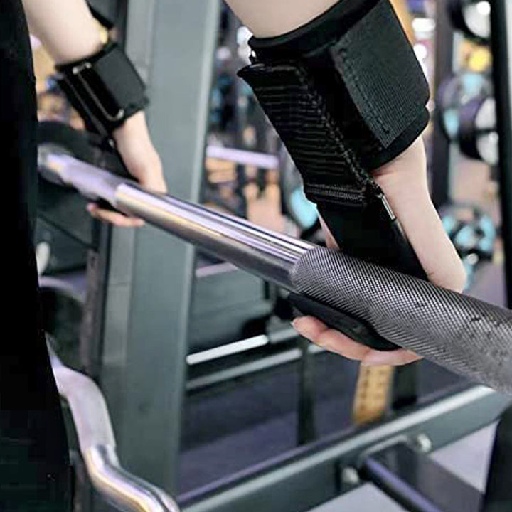 Premium Weight Lifting Hook Grips with Wrist Wraps – Hand-Bar Wrist Straps for Gym Fitness, Powerlifting, Pull-Ups, Heavy