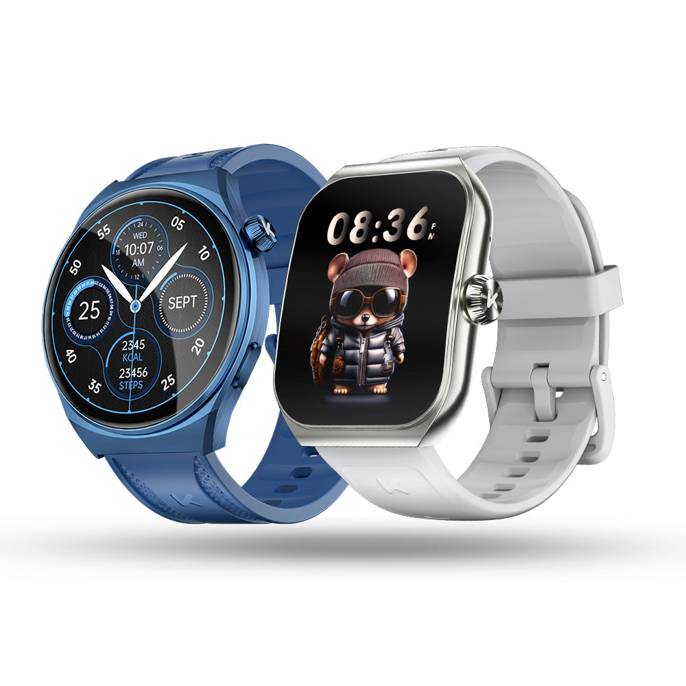 Premium Smartwatch for Men & Women, 1.96" AMOLED, Bluetooth Calling, 100+ Sport Modes, IP68 Waterproof, Health Monitoring, Sleep & Stress Tracking, Wireless Charging