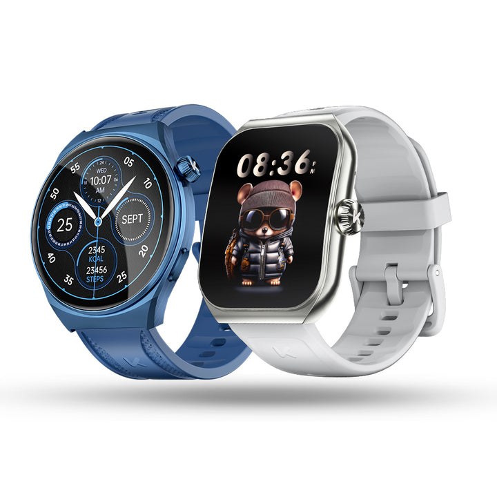 Premium Smartwatch for Men & Women, 1.96" AMOLED, Bluetooth Calling, 100+ Sport Modes, IP68 Waterproof, Health Monitoring, Sleep & Stress Tracking, Wireless Charging