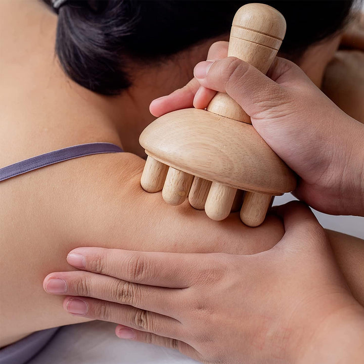 Premium Wooden Therapy Massage Tools – Complete Set for Body Shaping, Anti-Cellulite, Lymphatic Drainage, and Waist Sculpting, Ergonomic Design for Professional and Home Use