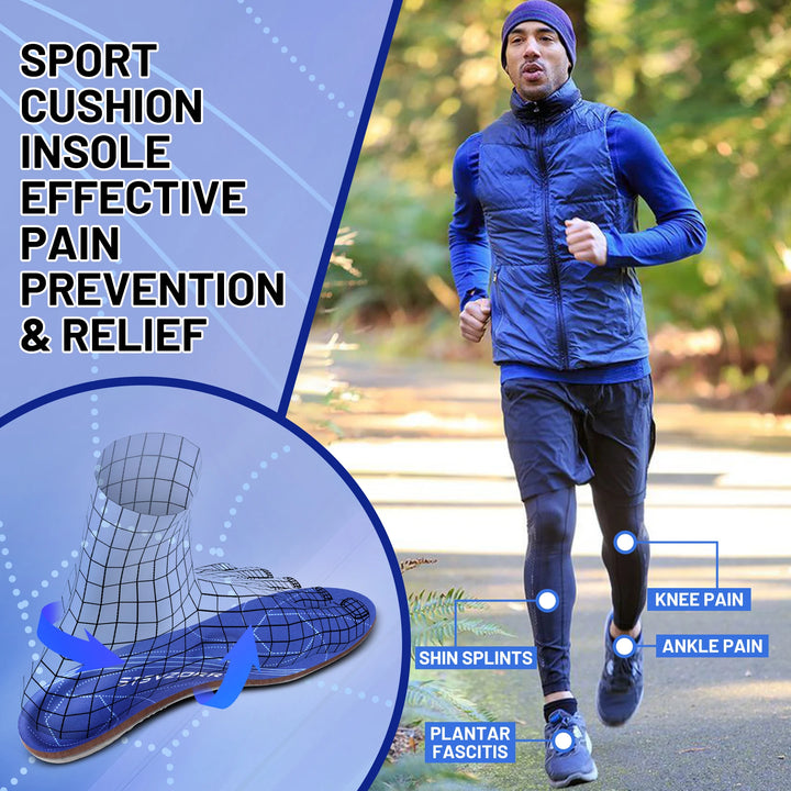 Premium Arch Support Orthotic Insoles – Pain Relief Inserts for Plantar Fasciitis, Flat Feet, and Heel Support, Ideal for