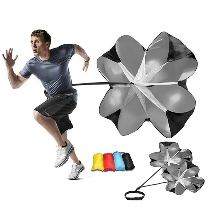 Premium Adjustable Speed Resistance Umbrella for Agility & Fitness Training – Football & Soccer Running Chute, Portable with 