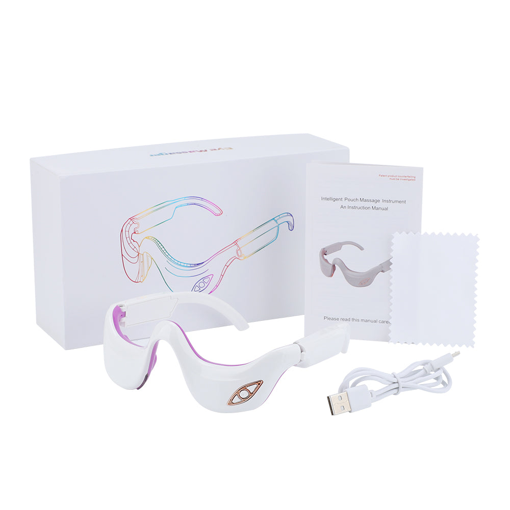Premium Electric Eye Massager - Anti-Aging Eye Care Tool, Rechargeable Device with Vibration, Heat Compress, and Pulse