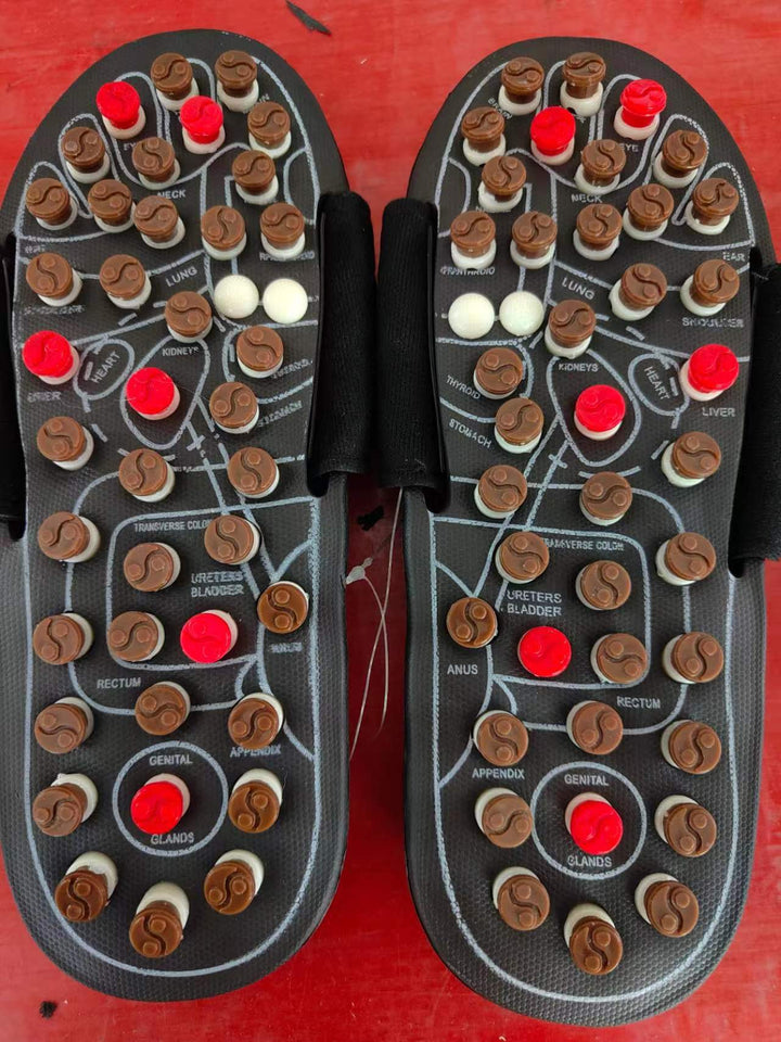 Premium Acupoint Massage Slippers for Foot Therapy | Unisex Rotating Foot Massager Sandals | Medical Acupressure Shoes for 