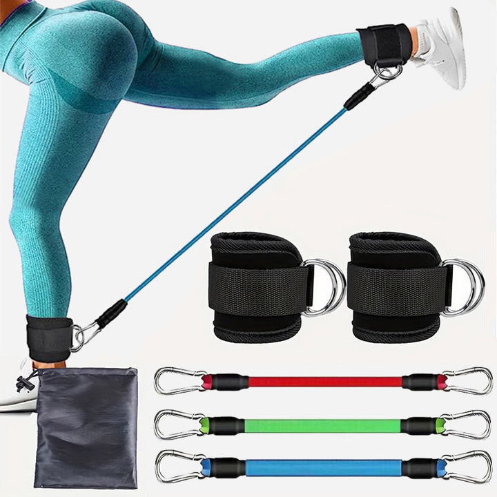 Premium Ankle Resistance Bands with Cuffs – Adjustable Leg & Butt Training Bands, 3 Resistance Levels (10/20/30 lb), for 
