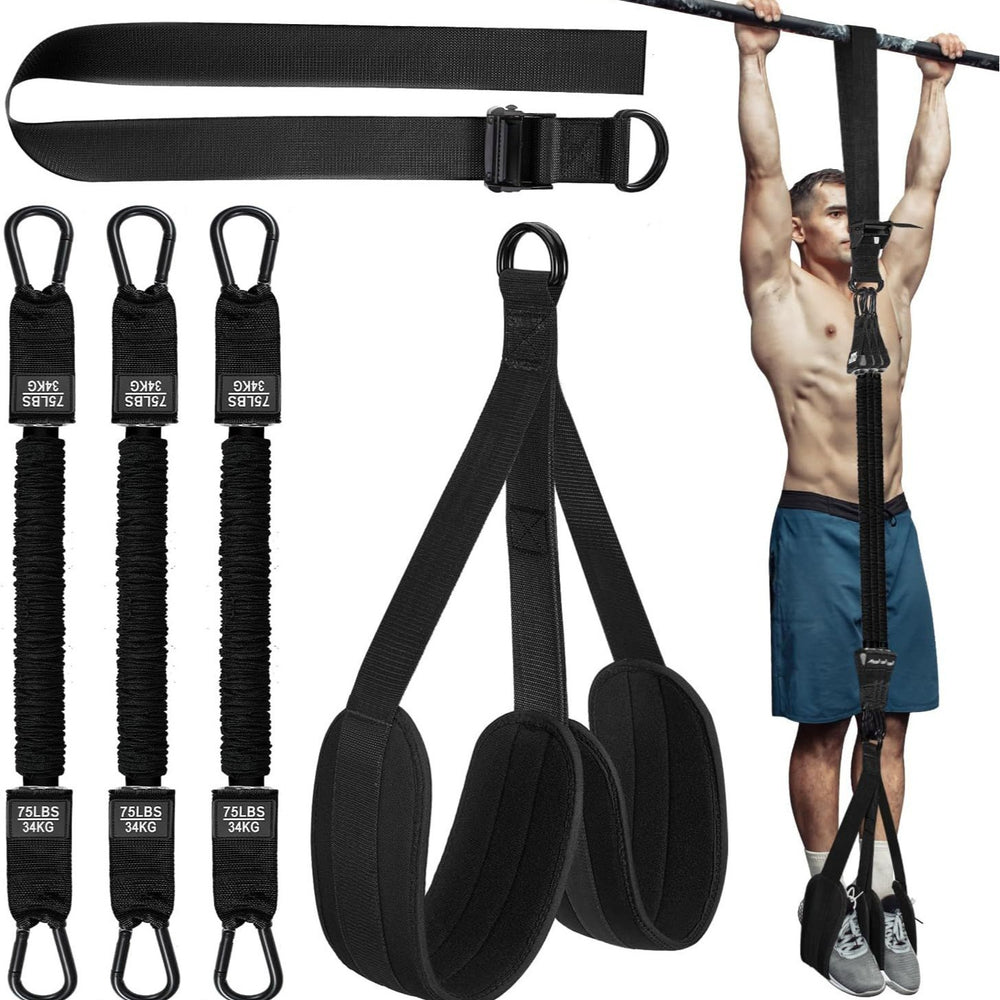 Premium Pull-up Assistance Bands for Fitness Training – Elastic Resistance Bands with Steel Buckle for Home Workout, 
