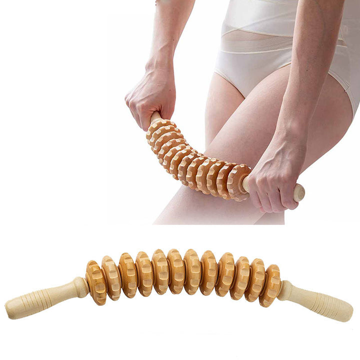 Premium Wooden Therapy Massage Tools – Complete Set for Body Shaping, Anti-Cellulite, Lymphatic Drainage, and Waist Sculpting, Ergonomic Design for Professional and Home Use