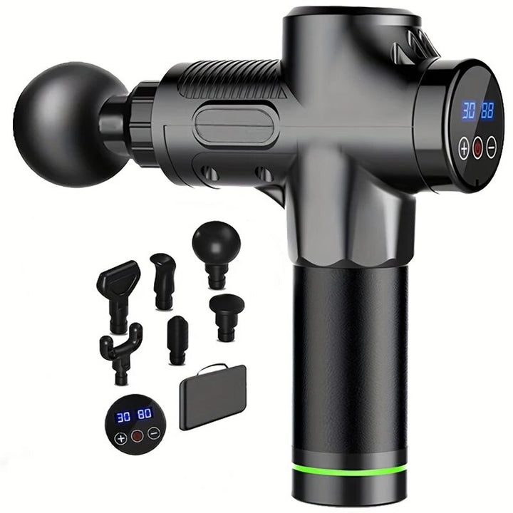 Premium 30-Level Massage Gun – Deep Tissue Muscle Relaxation for Body and Neck, Electric Fitness Equipment with Noise 