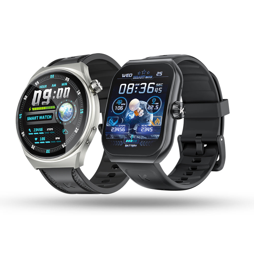 Premium Smartwatch for Men & Women, 1.96" AMOLED, Bluetooth Calling, 100+ Sport Modes, IP68 Waterproof, Health Monitoring, Sleep & Stress Tracking, Wireless Charging