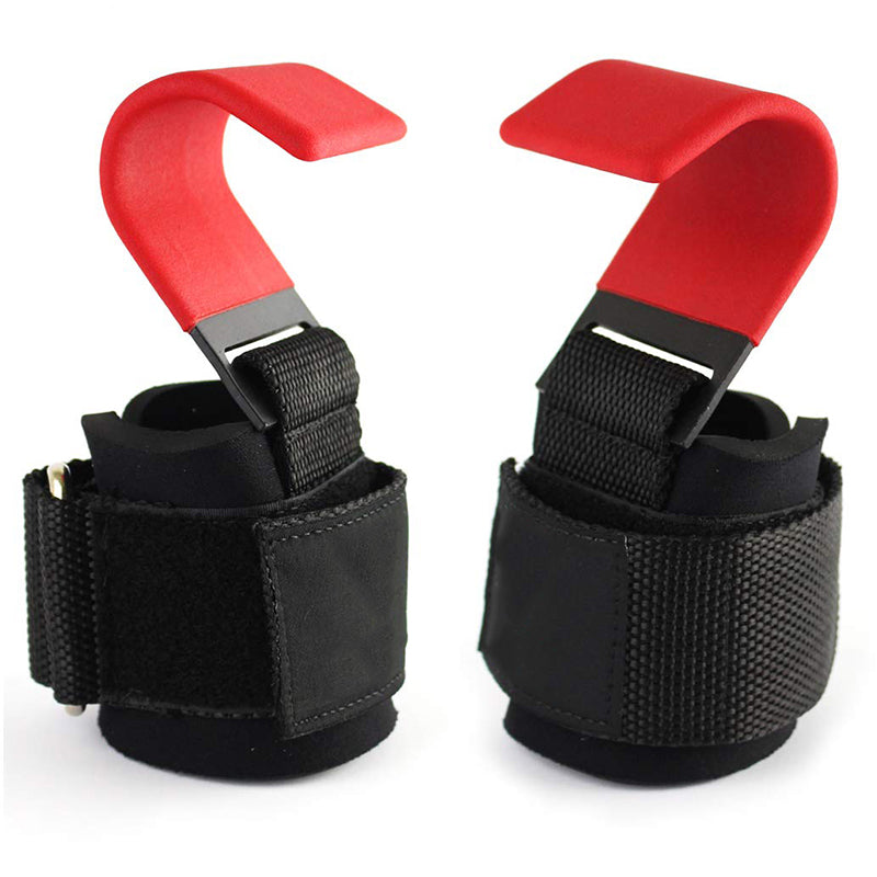 Premium Weight Lifting Hook Grips with Wrist Wraps – Hand-Bar Wrist Straps for Gym Fitness, Powerlifting, Pull-Ups, Heavy