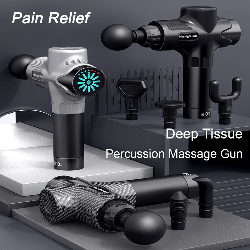 Premium 30-Level Massage Gun – Deep Tissue Muscle Relaxation for Body and Neck, Electric Fitness Equipment with Noise 