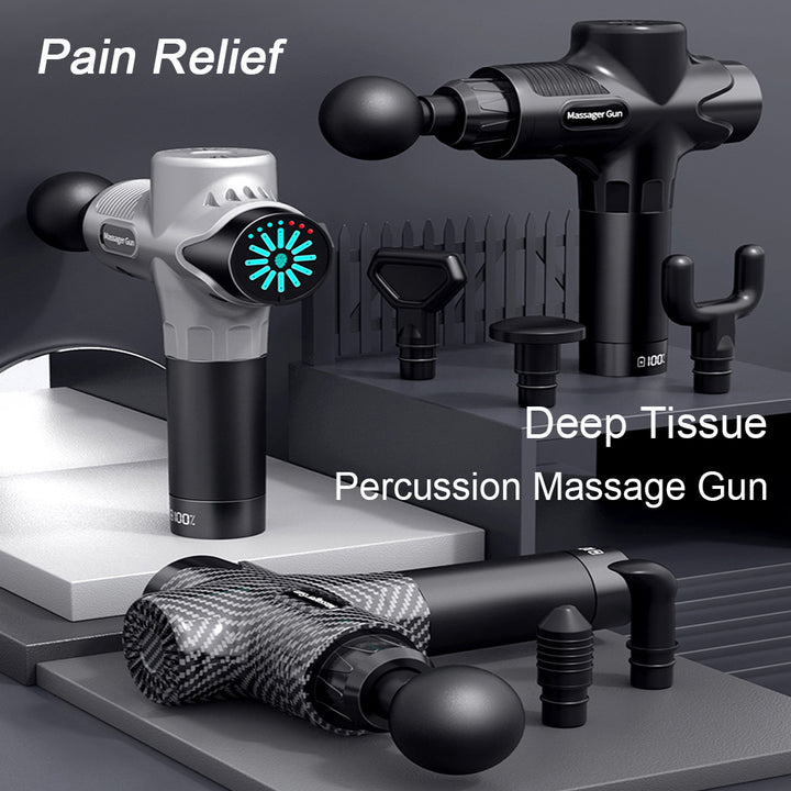 Premium 30-Level Massage Gun – Deep Tissue Muscle Relaxation for Body and Neck, Electric Fitness Equipment with Noise 