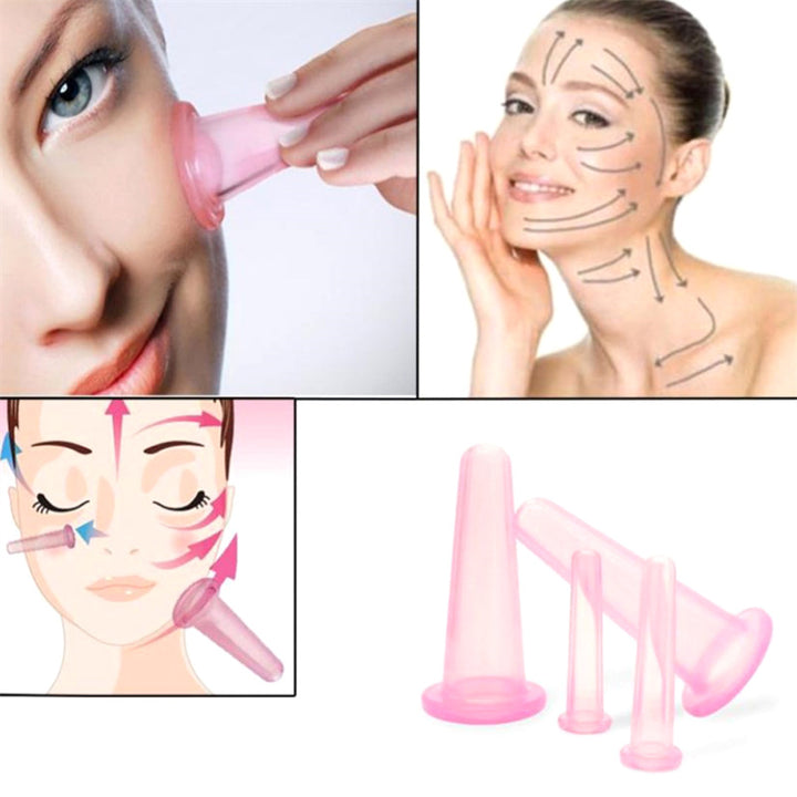 High Quality Silicone Cupping Set for Face – Health Care Facial Lifting Massage Cups, Mini Eye Vacuum Cans, Safe and Durable,