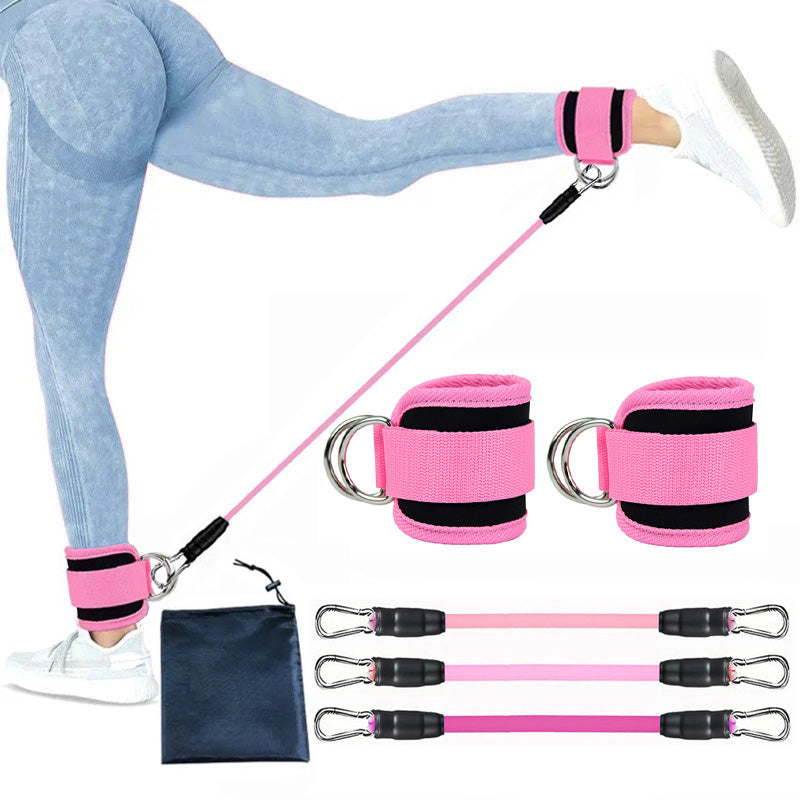 Premium Ankle Resistance Bands with Cuffs – Adjustable Leg & Butt Training Bands, 3 Resistance Levels (10/20/30 lb), for 