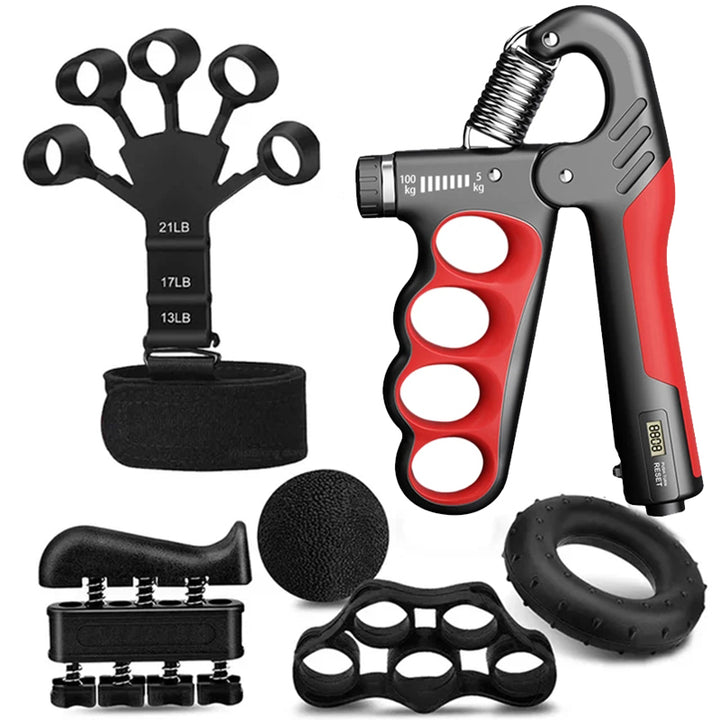 Premium Adjustable 5-100KG Grip Strength Trainer with Counter – Hand Gripper for Muscle Building, Wrist Expander & Fitness