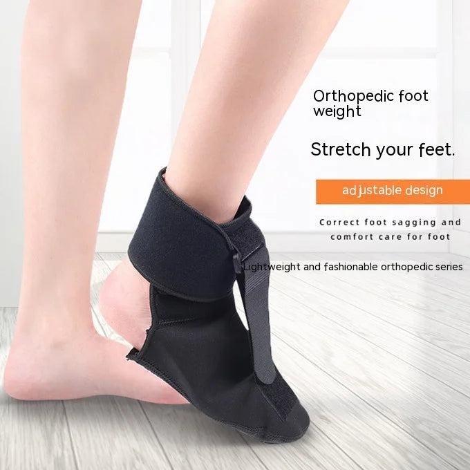 Premium Ankle Support Brace for Foot Drop Rehabilitation, Protective Splint with Adjustable Fixation Strips, Ideal for 