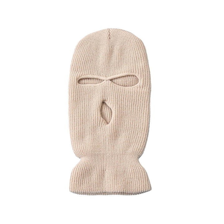 Premium Windproof Full Face Ski Mask – Men’s Wool Balaclava with 3 Holes, Warm Knit Winter Hat, Custom Embroidery, 16 Color