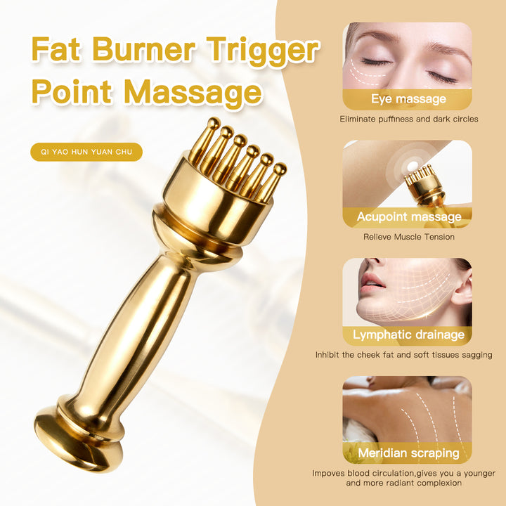 Premium Meridian Massage Stick for Magnetic Therapy, Trigger Point and Lymphatic Acid Drainage, IASTM Facial Scraping Board