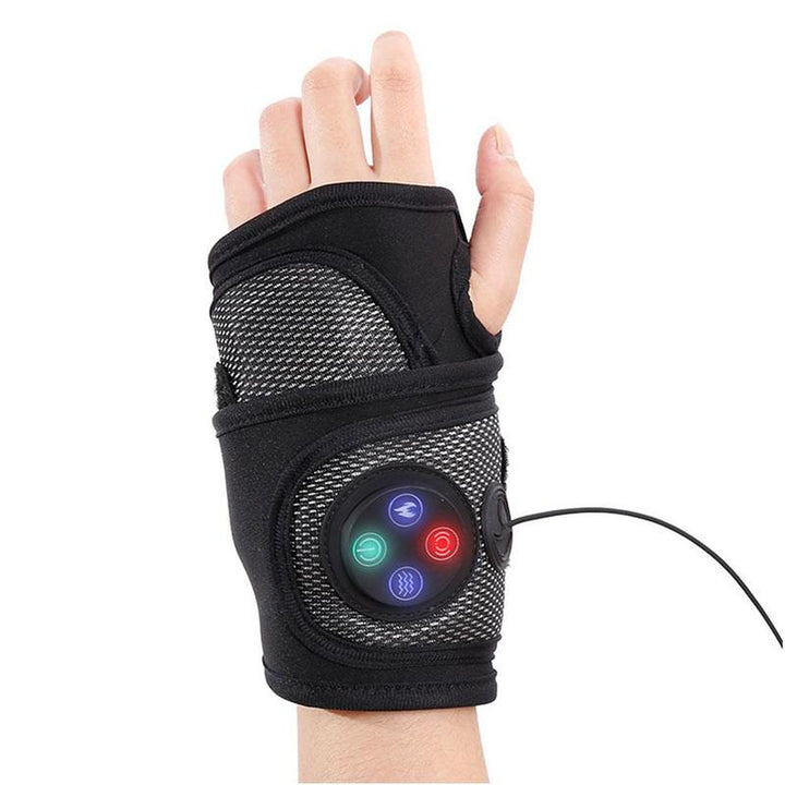 Premium Electric Hand Massager - 3-in-1 Multi-Function Vibration Wristband with Air Compression, Heat, and Kneading for 