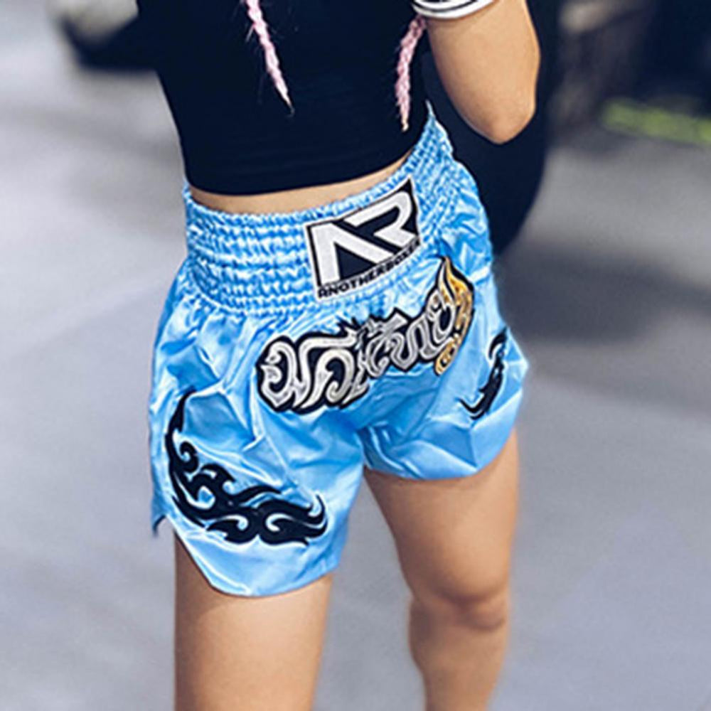 Premium Muay Thai Kickboxing Shorts – Unisex Martial Arts Training Pants, High Elasticity, Breathable with Cord Design for