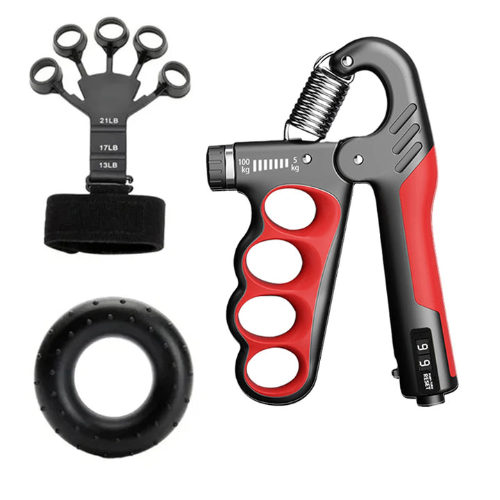 Premium Adjustable 5-100KG Grip Strength Trainer with Counter – Hand Gripper for Muscle Building, Wrist Expander & Fitness