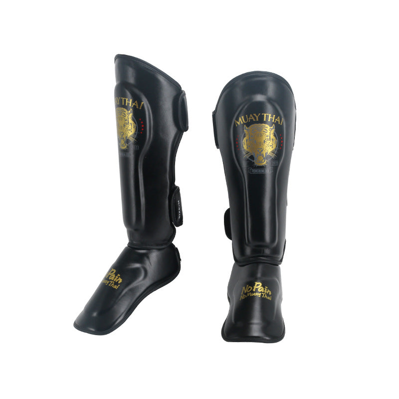 Premium Sanda Leg Protectors – Instep Boxing Foot Guards, Thai Boxing Gaiters, Leg Sleeves for Fighting & Combat Sports