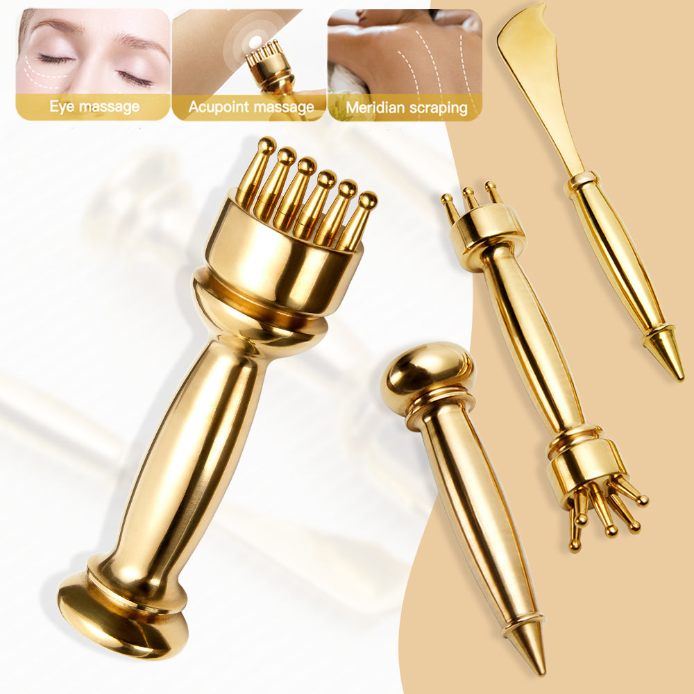 Premium Meridian Massage Stick for Magnetic Therapy, Trigger Point and Lymphatic Acid Drainage, IASTM Facial Scraping Board