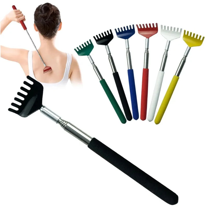 Premium Back Extendable Scratcher - Telescopic Body Massage Claw for Muscle Relaxation, Anti-Itch Relief, and Retractable 