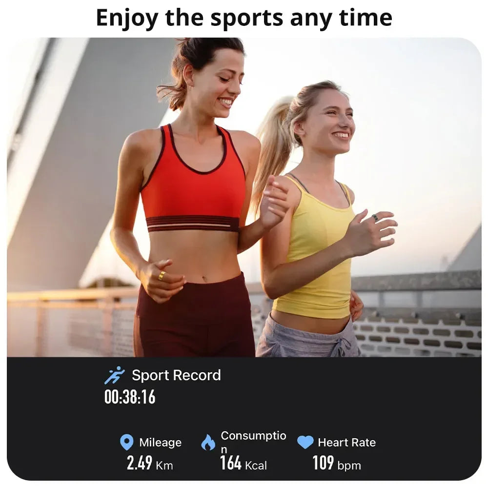 Premium Fitness Tracker Smart Ring for Men & Women - Health Monitoring, Heart R ate, Blood Oxygen & Body Temperature 