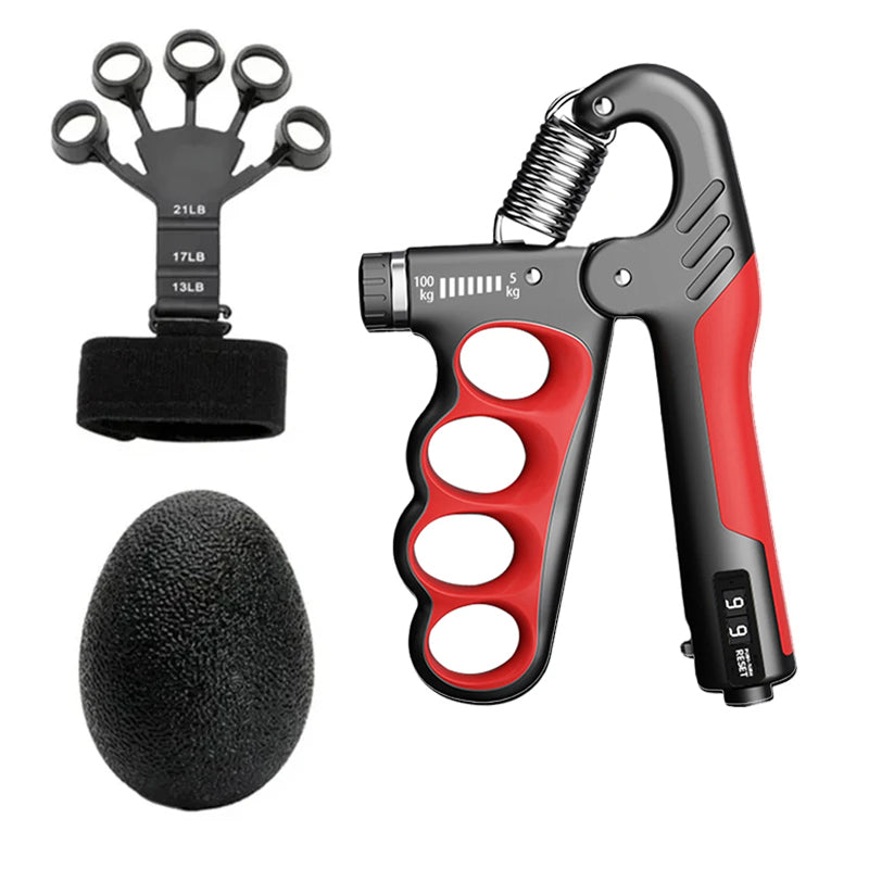 Premium Adjustable 5-100KG Grip Strength Trainer with Counter – Hand Gripper for Muscle Building, Wrist Expander & Fitness