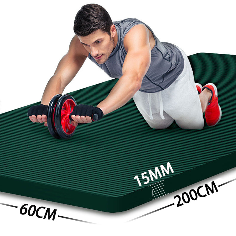 Premium Super Long Yoga Mat – 2M Extra Large High-Density Exercise Mat for Pilates & Fitness – Waterproof, Anti-Skid